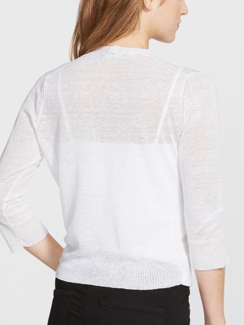 Nic & Zoe Sweater 4 way Paper White Convertible Cardigan Large - Picture 3 of 16